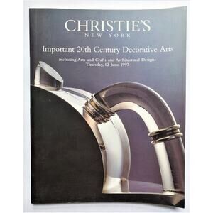 Christies Auction Catalog 20th Century Decorative Arts Book June 1997 New York